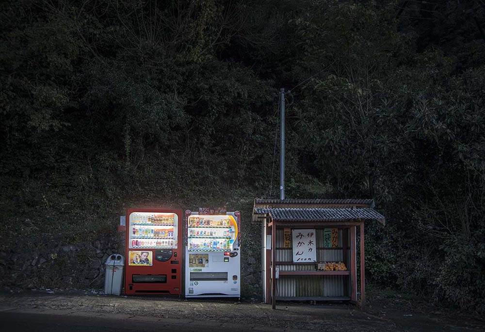 Eiji Ohashi, paisagens Japão Vending Machines