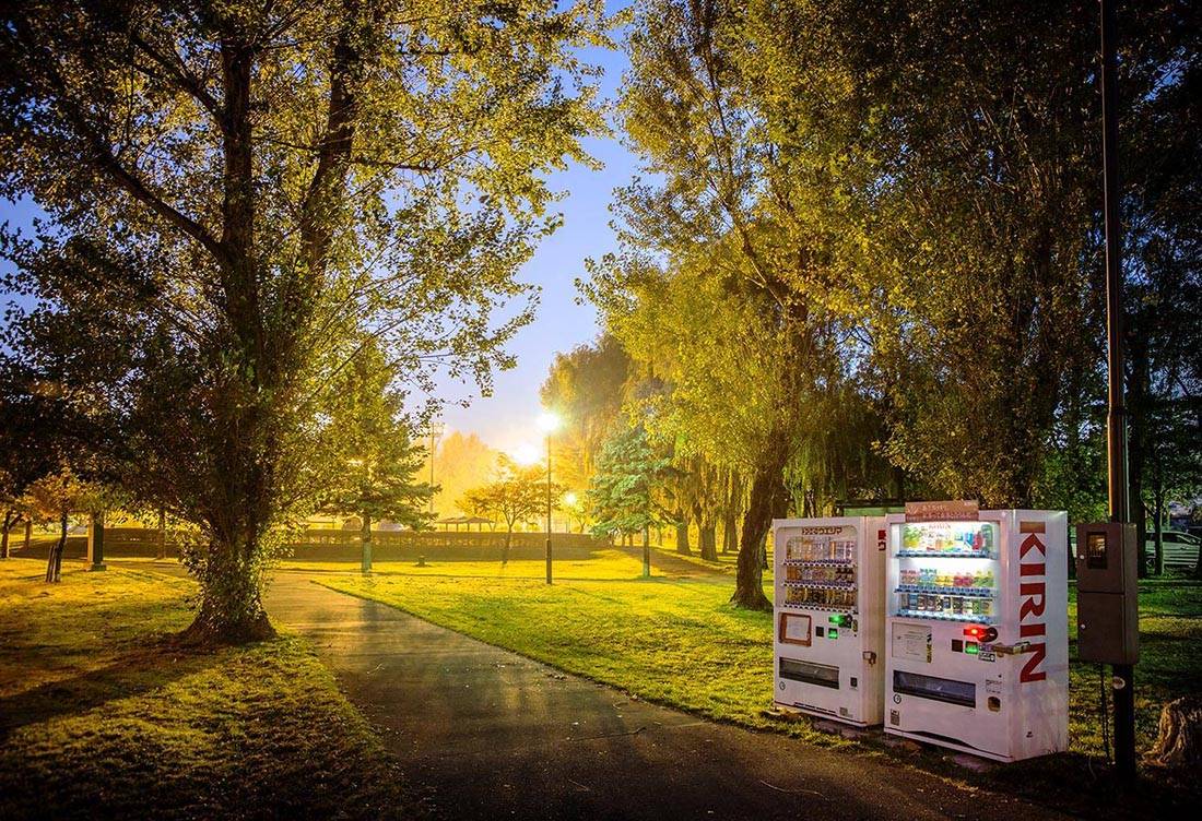 Eiji Ohashi, paisagens Japão Vending Machines