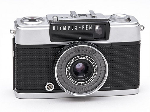 câmeras antigas olympus pen