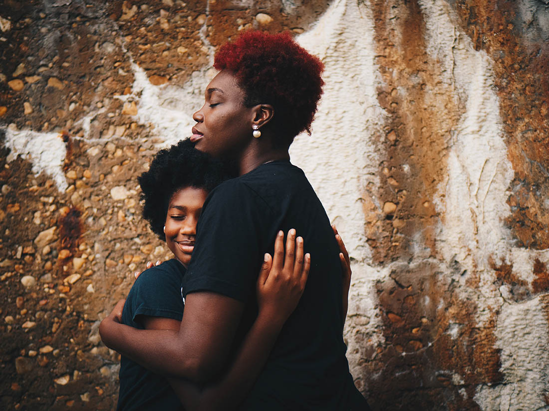 ensaio fotografico familia mãe e filha negras