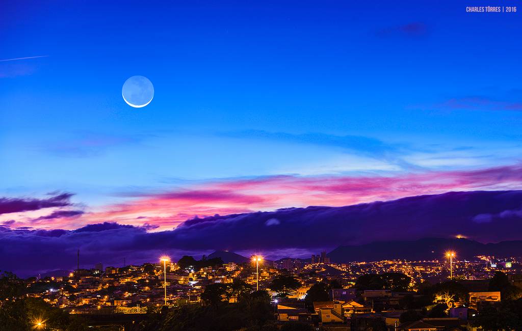 Fotos de Paisagens Lua e Crepusculo em BH Charles Torres