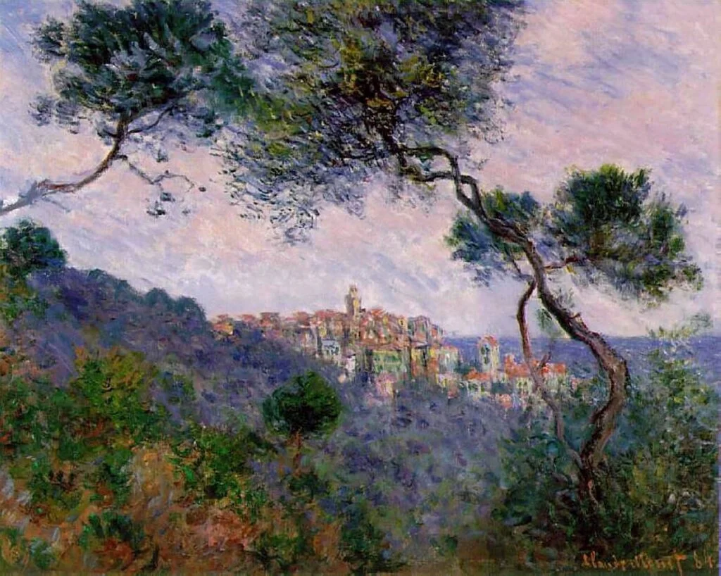historia da arte Bordighera, Italy (1884) by Claude Monet.
