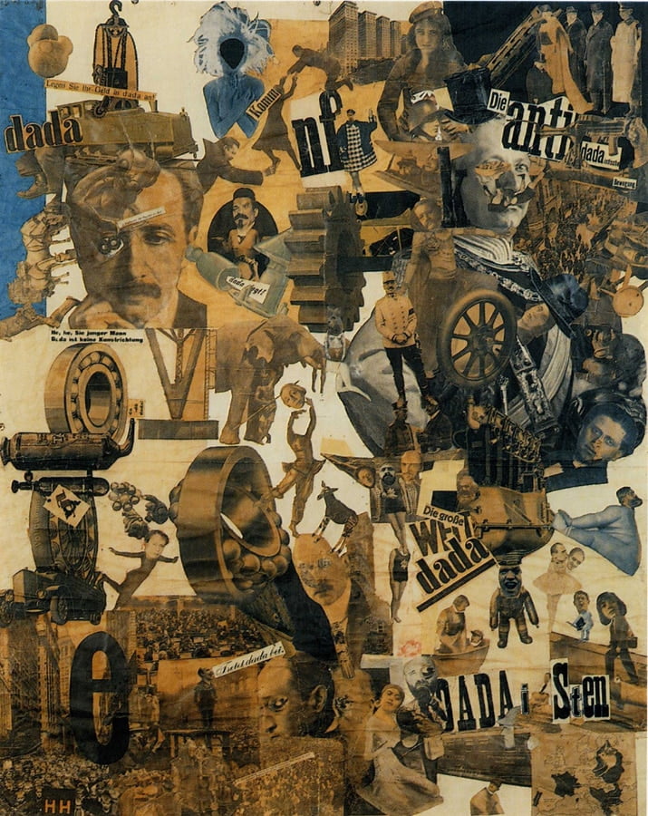 Hannah Höch. German, 1889-1978 Cut with the Kitchen Knife through the Last Weimar Beer-Belly Cultural Epoch in Germany (Schnitt mit dem Küchenmesser durch die letzte Weimarer Bierbauchkulturepoche Deutschlands). 1919-1920 Photomontage and collage with watercolor, 44 7/8 x 35 7/16 (114 x 90 cm) Staatliche Museen zu Berlin, Nationalgalerie  © 2006 Bildarchiv Preussischer Kulturbesitz, Berlin,  © 2006 Hannah Höch / Artists Rights Society (ARS), New York / VG Bild-Kunst, Bonn, photo: Jörg P. Anders, Berlin