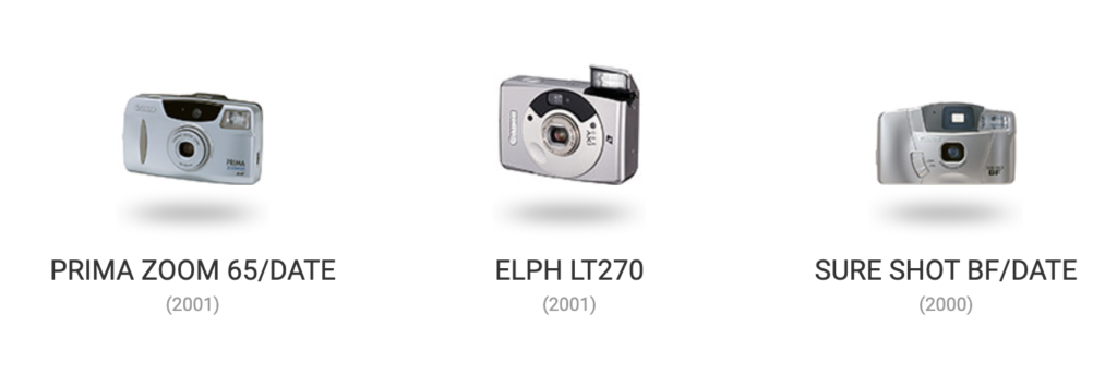 Linha do Tempo das Câmeras Canon