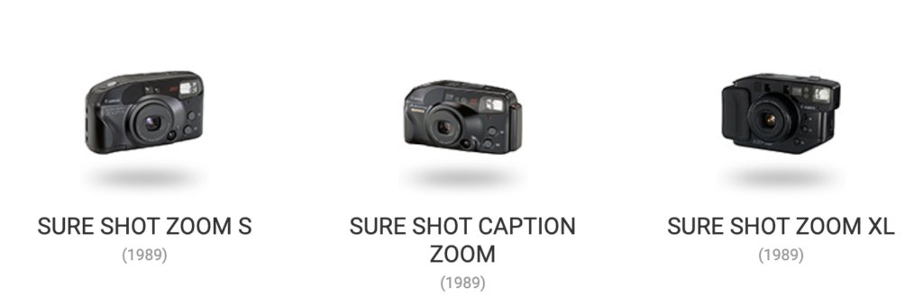Linha do Tempo das Câmeras Canon